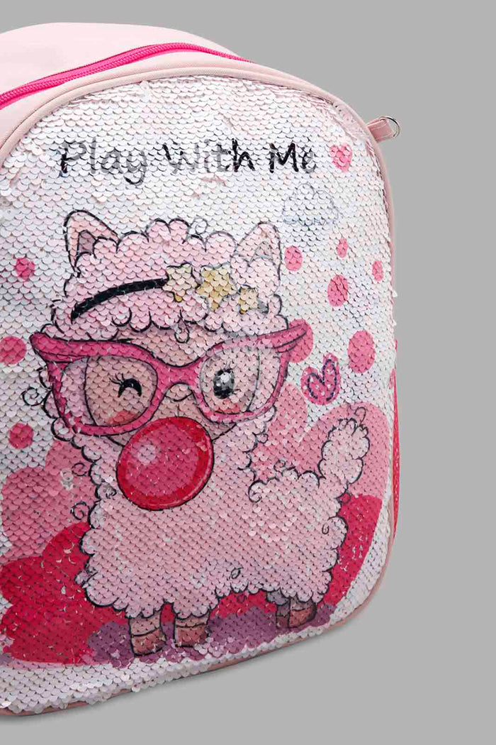 Redtag-Multicolour-Character-Embellished-Sequins-Backpack-Category:Bags,-CHR,-Colour:Assorted,-Filter:Girls-Accessories,-GIR-Bags,-New-In,-New-In-GIR-ACC,-Non-Sale,-Section:Girls-(0-to-14Yrs),-W22O-Girls-