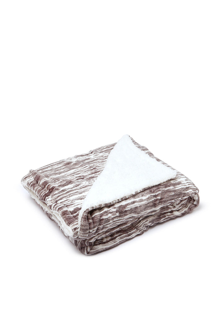 Redtag-Grey-Reversible-Textured-Blanket-(Single-Size)-Category:Blankets,-Colour:Grey,-Deals:New-In,-Dept:Home,-Filter:Home-Bedroom,-HMW-BED-Blankets,-New-In-HMW-BED,-Non-Sale,-S23A,-Section:Homewares-Home-Bedroom-