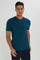 Redtag-Men-Teal-V-Neck-T-Shirt-Category:T-Shirts,-Colour:Teal,-Deals:New-In,-Dept:Menswear,-Filter:Men's-Clothing,-Men-T-Shirts,-New-In-Men-APL,-Non-Sale,-S23A,-Section:Men,-TBL-Men's-