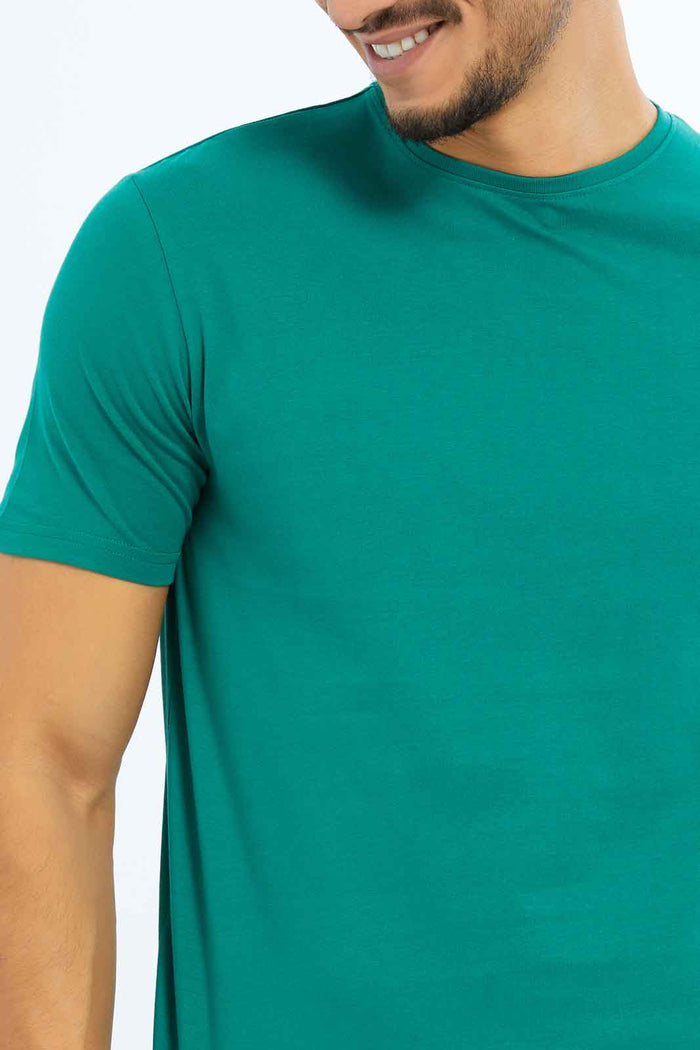 Redtag-Men-Sage-Green-Crew-Neck-T-Shirt-Category:T-Shirts,-Colour:Green,-Deals:New-In,-Dept:Menswear,-Filter:Men's-Clothing,-Men-T-Shirts,-New-In-Men-APL,-Non-Sale,-S23B,-Section:Men,-TBL-Men's-