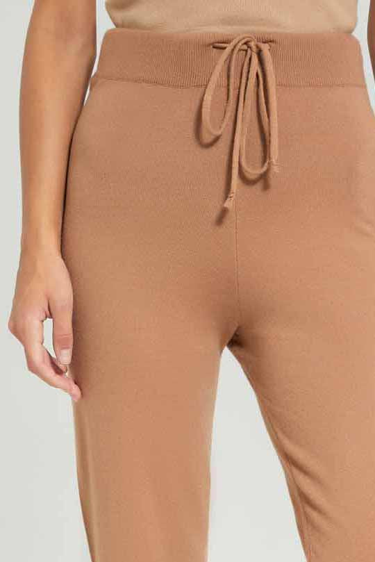 Redtag-Women-Sand-Knitted-Jogger-Category:Trousers,-Colour:Sand,-Deals:New-In,-Dept:Ladieswear,-Filter:Women's-Clothing,-LDC,-LDC-Trousers,-New-In-LDC-APL,-Non-Sale,-S23A,-Section:Women,-TBL-Women's-