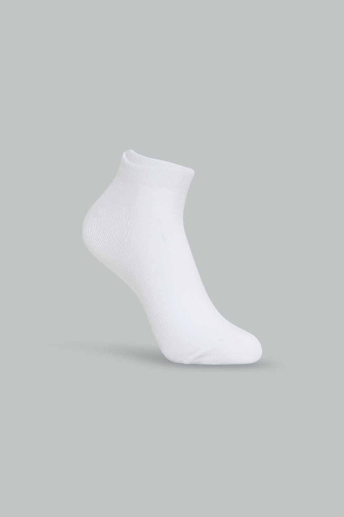 Redtag-Women-White-Color-Ladies-Sports-Ankle-Non-Terry-Socks-1*5-365,-Category:Socks,-Colour:White,-Deals:New-In,-Dept:Ladieswear,-Filter:Women's-Clothing,-New-In-Women-APL,-Non-Sale,-Section:Women,-Women-Socks--
