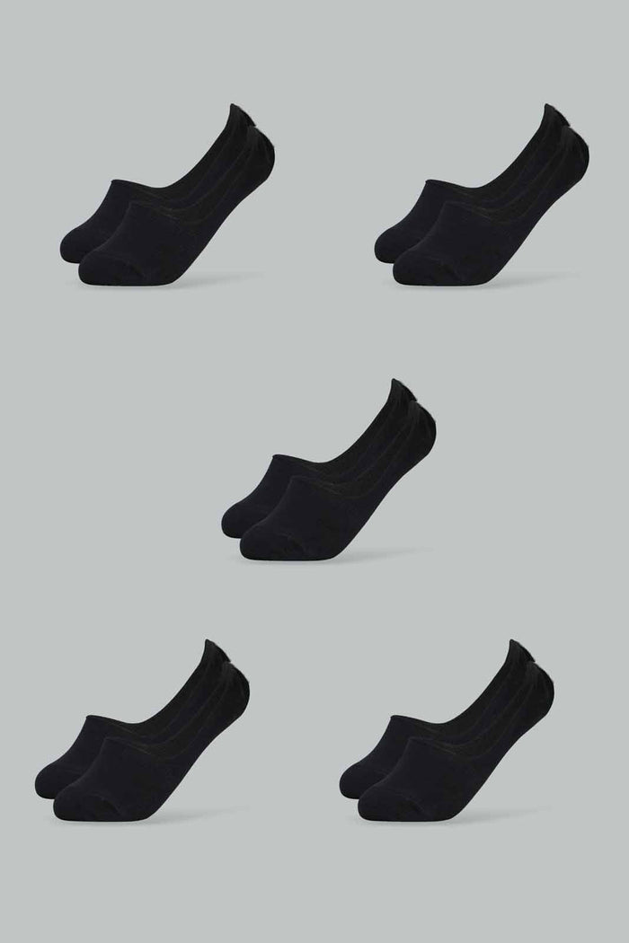 Redtag-Women-Black-Solid-Ladies-Invisible-Socks-1*5-365,-Category:Socks,-Colour:Black,-Deals:New-In,-Dept:Ladieswear,-Filter:Women's-Clothing,-New-In-Women-APL,-Non-Sale,-Section:Women,-Women-Socks--