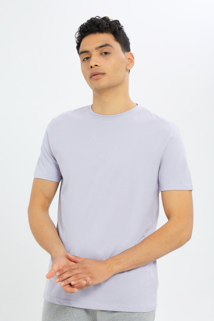 Redtag-Men-Purple-Crewn-Neck-T-Shirt-Category:T-Shirts,-Colour:Purple,-Deals:New-In,-Dept:Menswear,-Filter:Men's-Clothing,-H1:MWR,-H2:GEN,-H3:TSH,-H4:TSH,-Men-T-Shirts,-New-In-Men-APL,-Non-Sale,-S23C,-Season:S23C,-Section:Men-Men's-
