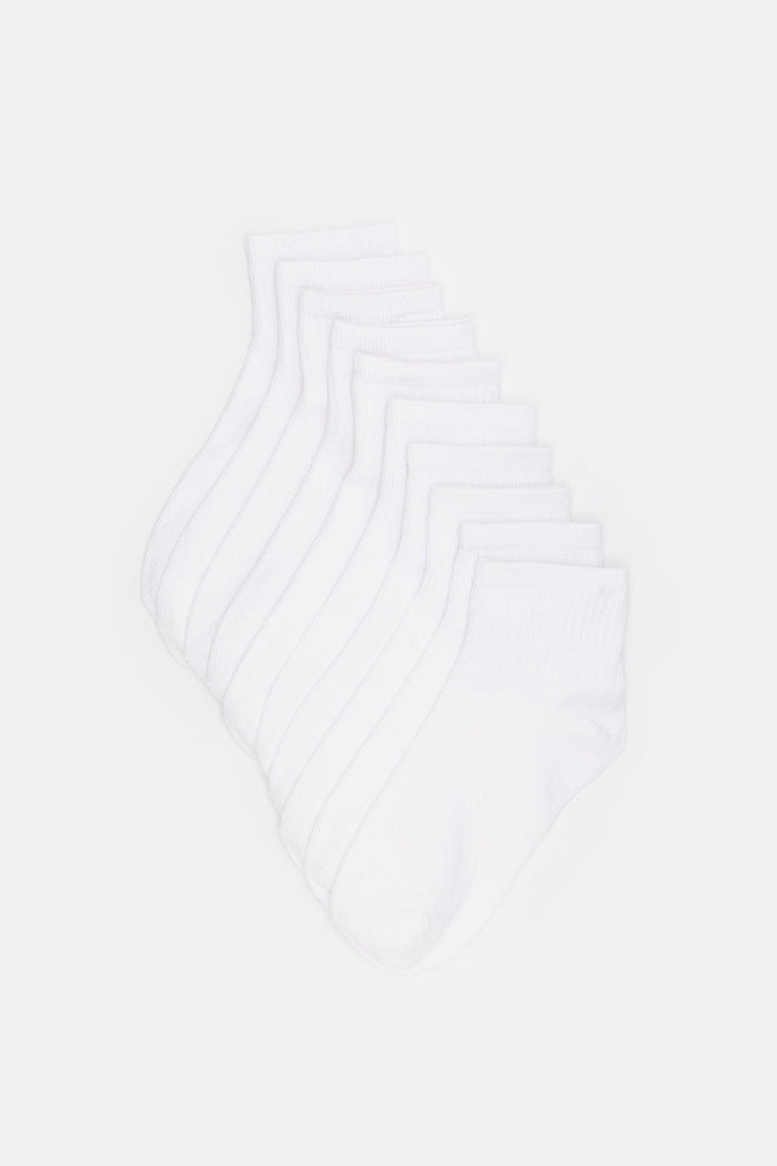 Redtag-Girls-Pack-Of-5---Sl-Longer-Than-Ankle-Length-With-Rib---White-365,-Category:Socks,-Colour:White,-Deals:New-In,-Filter:Senior-Girls-(8-to-14-Yrs),-GSR-Socks,-H1:KWR,-H2:GSR,-H3:IMP,-H4:SKS,-KWRGSRIMPSKS,-New-In-GSR-APL,-Non-Sale,-Packs,-ProductType:Ankle-Socks,-Season:365,-Section:Girls-(0-to-14Yrs),-Set:Set-of-5-Senior-Girls-9 to 14 Years