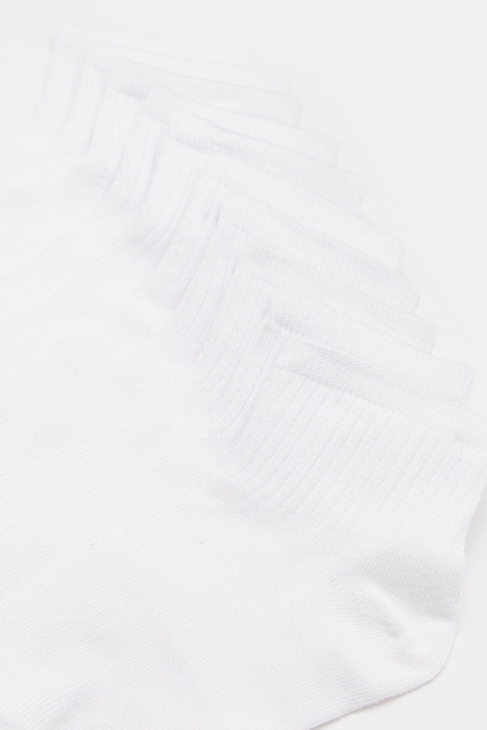 Redtag-Girls-Pack-Of-5---Sl-Longer-Than-Ankle-Length-With-Rib---White-365,-Category:Socks,-Colour:White,-Deals:New-In,-Filter:Senior-Girls-(8-to-14-Yrs),-GSR-Socks,-H1:KWR,-H2:GSR,-H3:IMP,-H4:SKS,-KWRGSRIMPSKS,-New-In-GSR-APL,-Non-Sale,-Packs,-ProductType:Ankle-Socks,-Season:365,-Section:Girls-(0-to-14Yrs),-Set:Set-of-5-Senior-Girls-9 to 14 Years