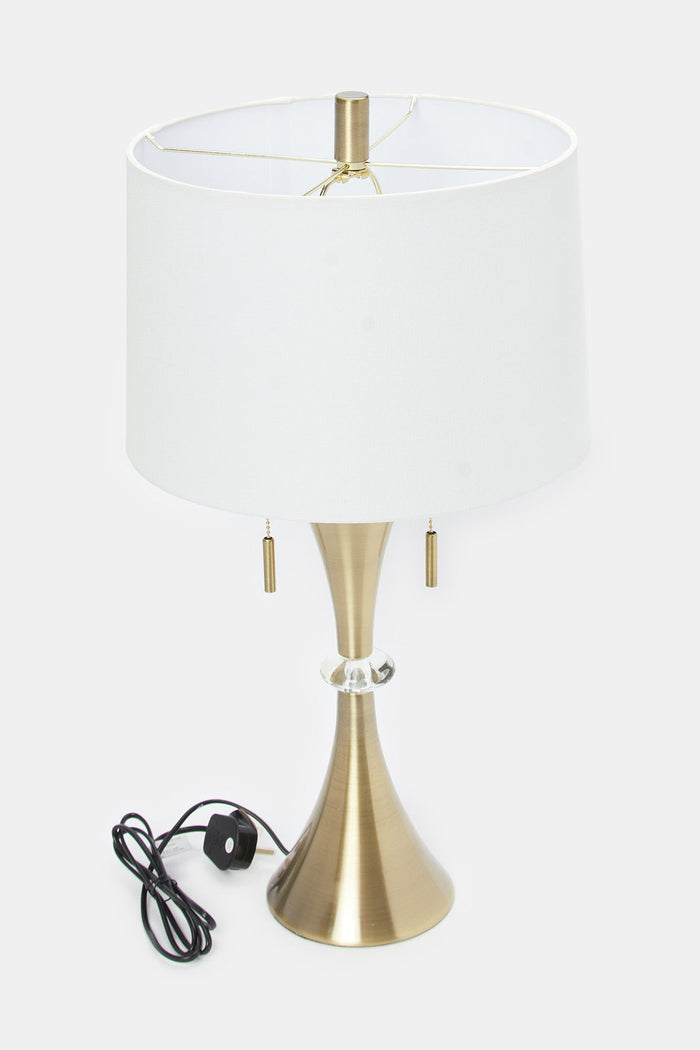 Redtag-Gold-Pillar-Table-Lamp-Category:Lamps,-Colour:Gold,-Deals:New-In,-Filter:Home-Decor,-H1:HMW,-H2:HOM,-H3:LTN,-H4:LAM,-HMW-HOM-Lighting,-HMWHOMLTNLAM,-New-In-HMW-HOM,-Non-Sale,-ProductType:Table-Lamps,-Season:W23O,-Section:Homewares,-W23O-Home-Decor-