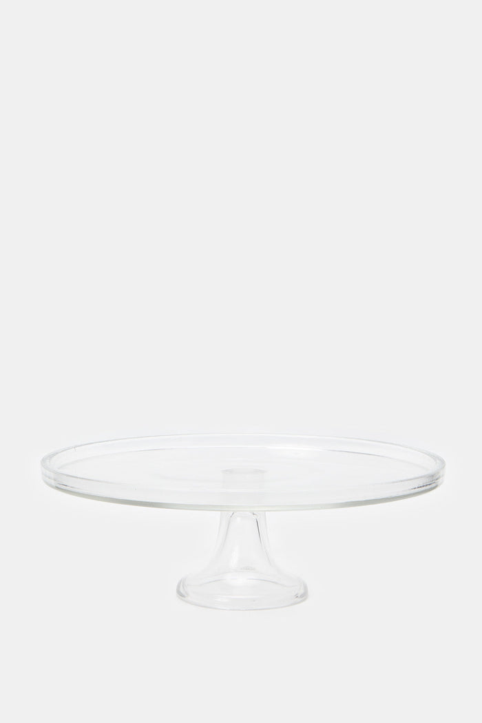Redtag-Clear-Glass-Cake-Stand-Category:Bakeware,-Colour:White,-Deals:New-In,-Filter:Home-Dining,-H1:HMW,-H2:DIN,-H3:SEW,-H4:SSI,-HMW-DIN-Serveware,-HMWDINSEWSSI,-Melody,-New-In-HMW-DIN,-Non-Sale,-ProductType:Cake-Stand,-Season:W23A,-Section:Homewares,-W23A-Home-Dining-