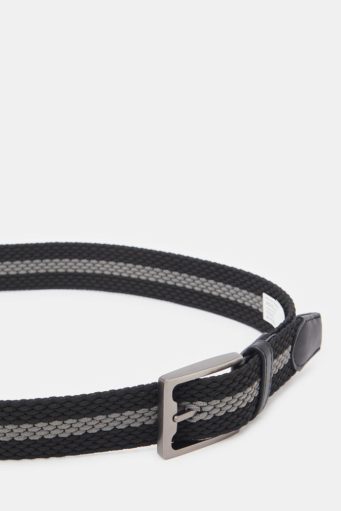 Redtag-Grey-Elastic-Belt-ACCGENMEAFAA,-Category:Belts,-Colour:Grey,-Filter:Men's-Accessories,-H1:ACC,-H2:GEN,-H3:MEA,-H4:FAA,-Men-Caps-&-Hats,-New-In,-New-In-Men-ACC,-Non-Sale,-ProductType:Casual-Belts,-Season:W23B,-Section:Men,-W23B-Men's-