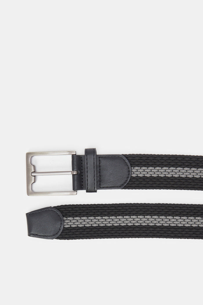 Redtag-Grey-Elastic-Belt-ACCGENMEAFAA,-Category:Belts,-Colour:Grey,-Filter:Men's-Accessories,-H1:ACC,-H2:GEN,-H3:MEA,-H4:FAA,-Men-Caps-&-Hats,-New-In,-New-In-Men-ACC,-Non-Sale,-ProductType:Casual-Belts,-Season:W23B,-Section:Men,-W23B-Men's-